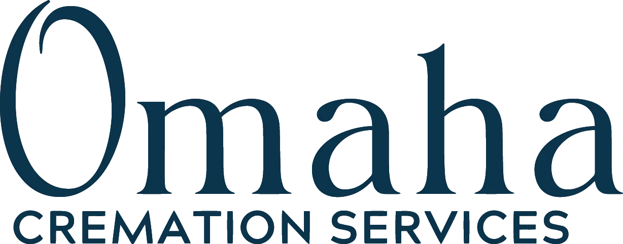 Omaha Cremation Services logo in dark teal font.