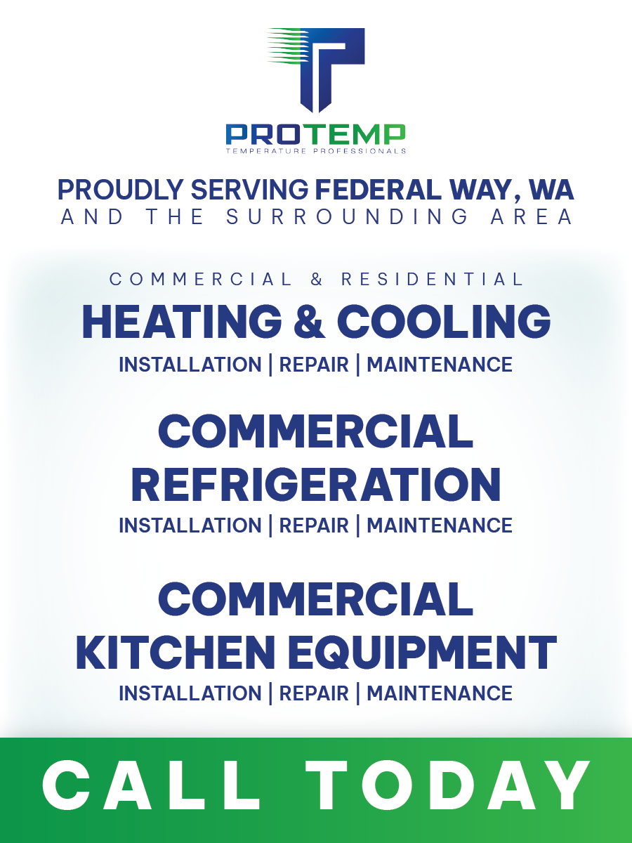 A poster for heating and cooling , commercial refrigeration , and commercial kitchen equipment.