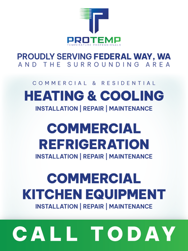 A poster for heating and cooling , commercial refrigeration , and commercial kitchen equipment.
