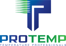 A logo for a company called pro temp temperature professionals.