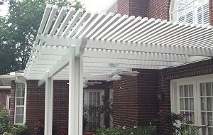 Aluminum pergola designed for durability in hot, sunny climates like Pflugerville.