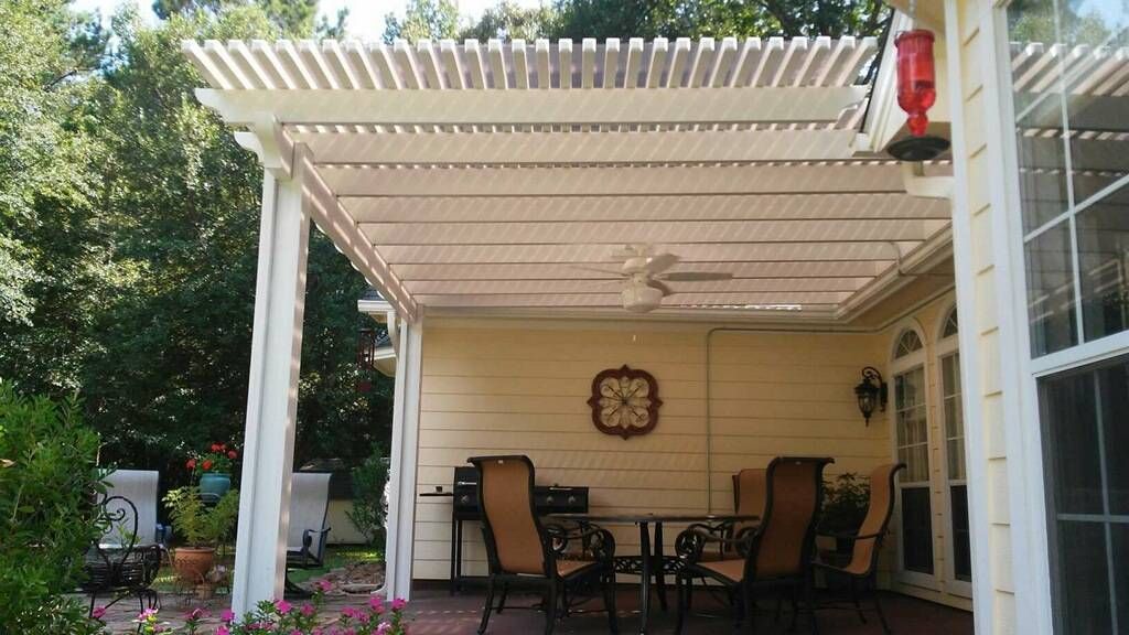 Aluminum pergola offering long‑lasting shade with minimal upkeep in an Austin, TX backyard.