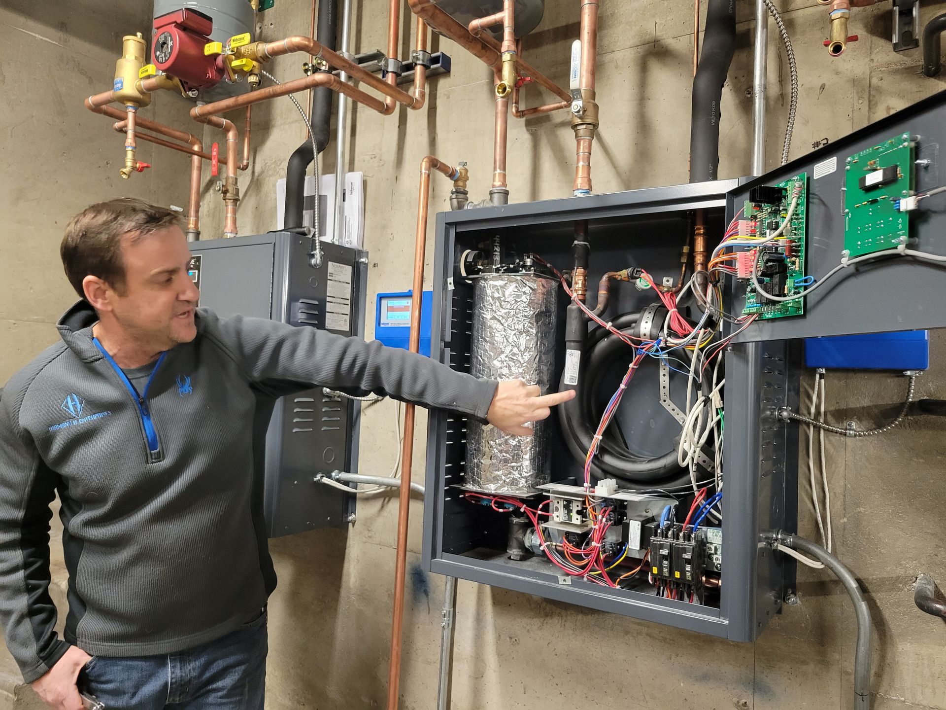 CORE staff member conducting a home energy assessment in Aspen, demonstrating their hands-on approach to climate solutions.