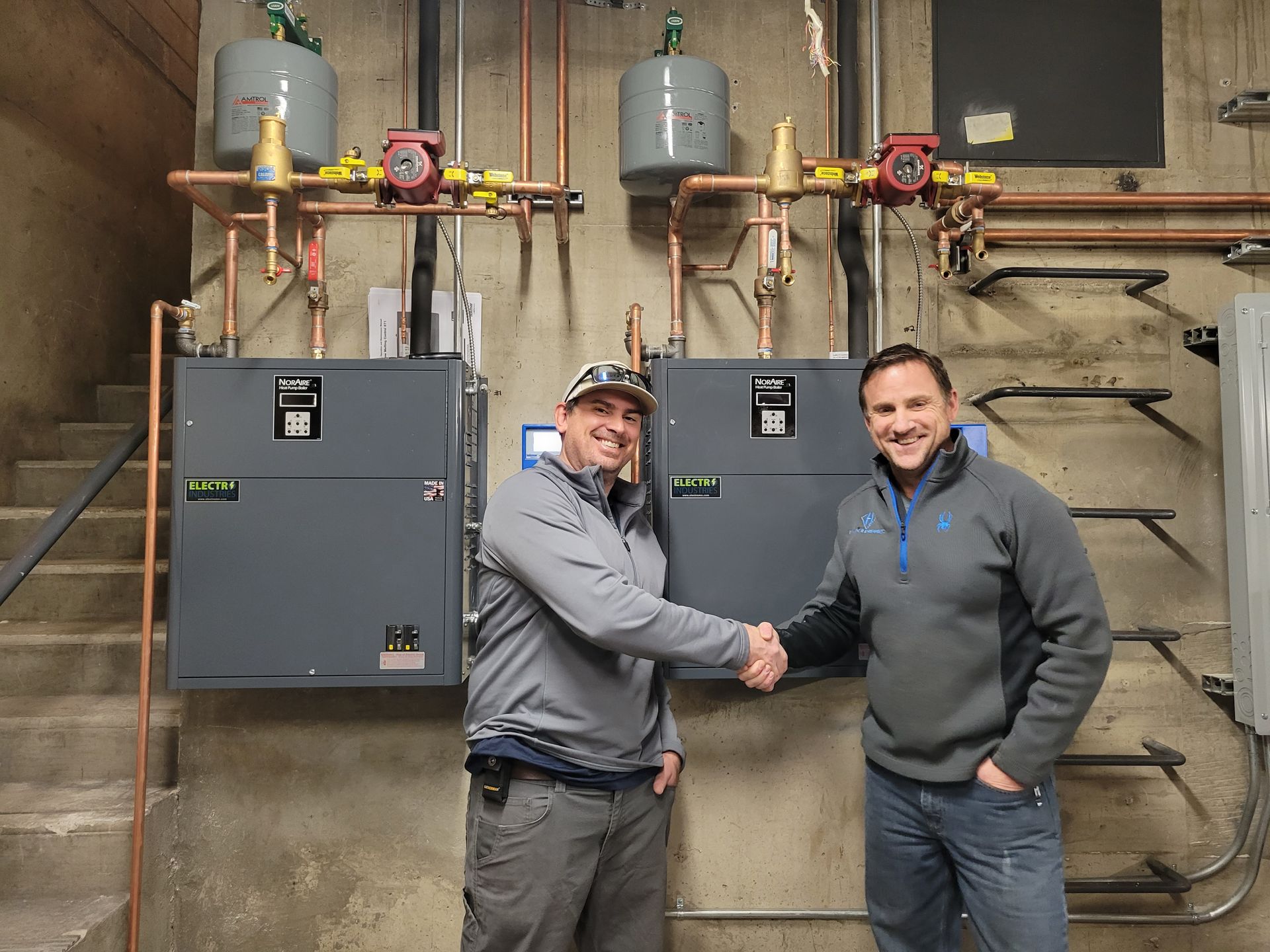 CORE staff member conducting a home energy assessment in Aspen, demonstrating their hands-on approach to climate solutions.