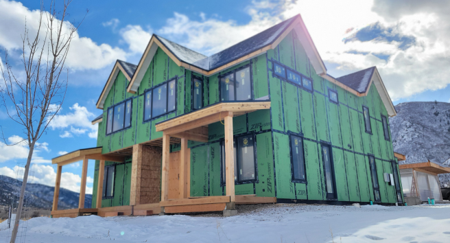 Residential homes in Pitkin County, part of CORE’s energy-efficiency focus.