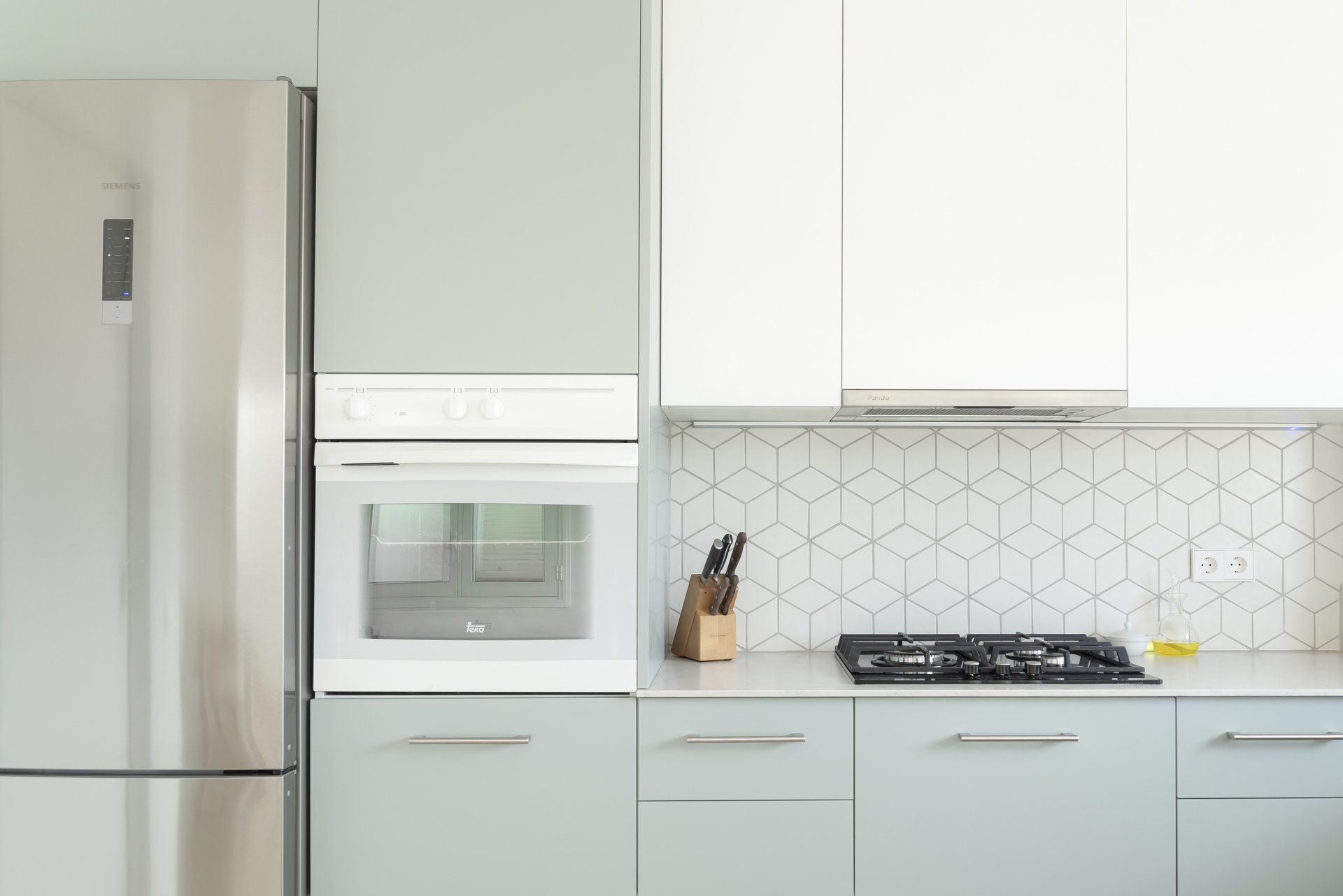 different kinds of appliances in the kitchen