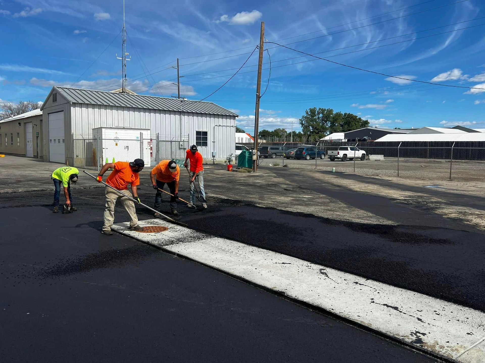 Parking Lot asphalt patching - Wharton Asphalt LLC
