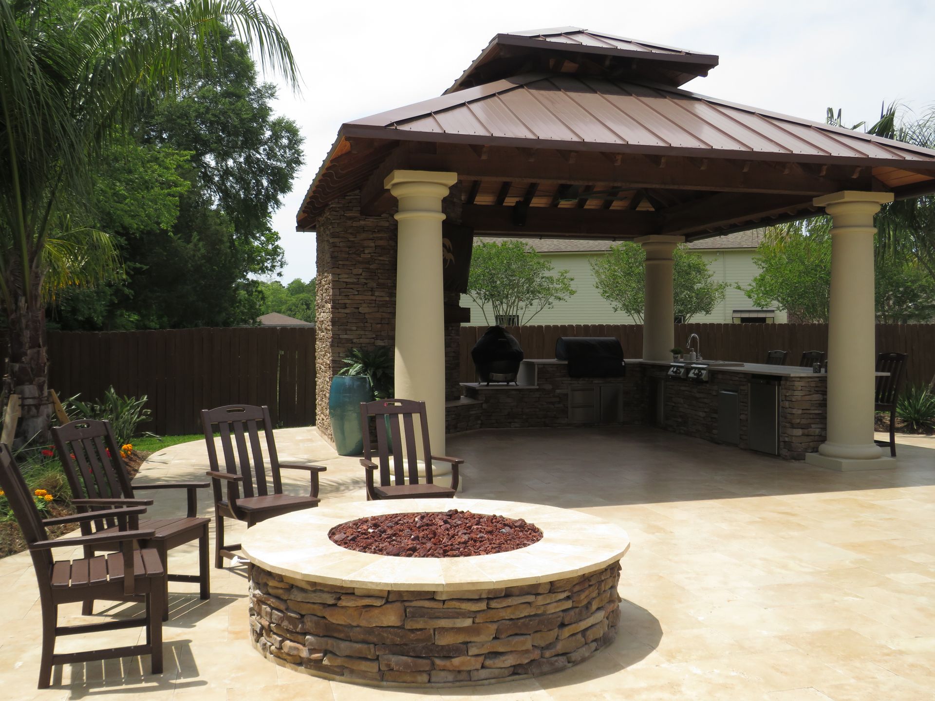 Pavilion and Fire Pit 