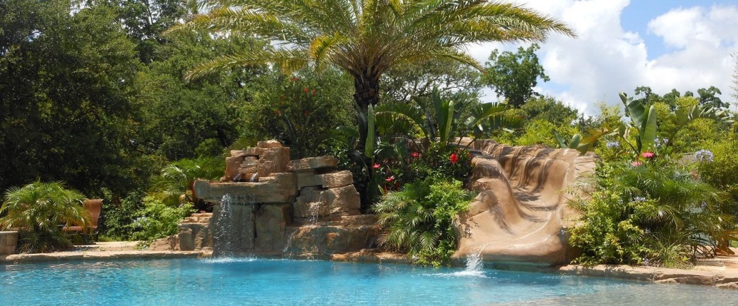 A Nice Pool With Beautiful Landscaping