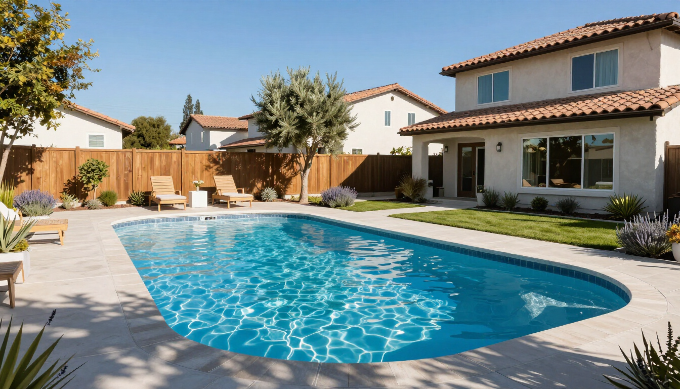 Residential pool in Napa