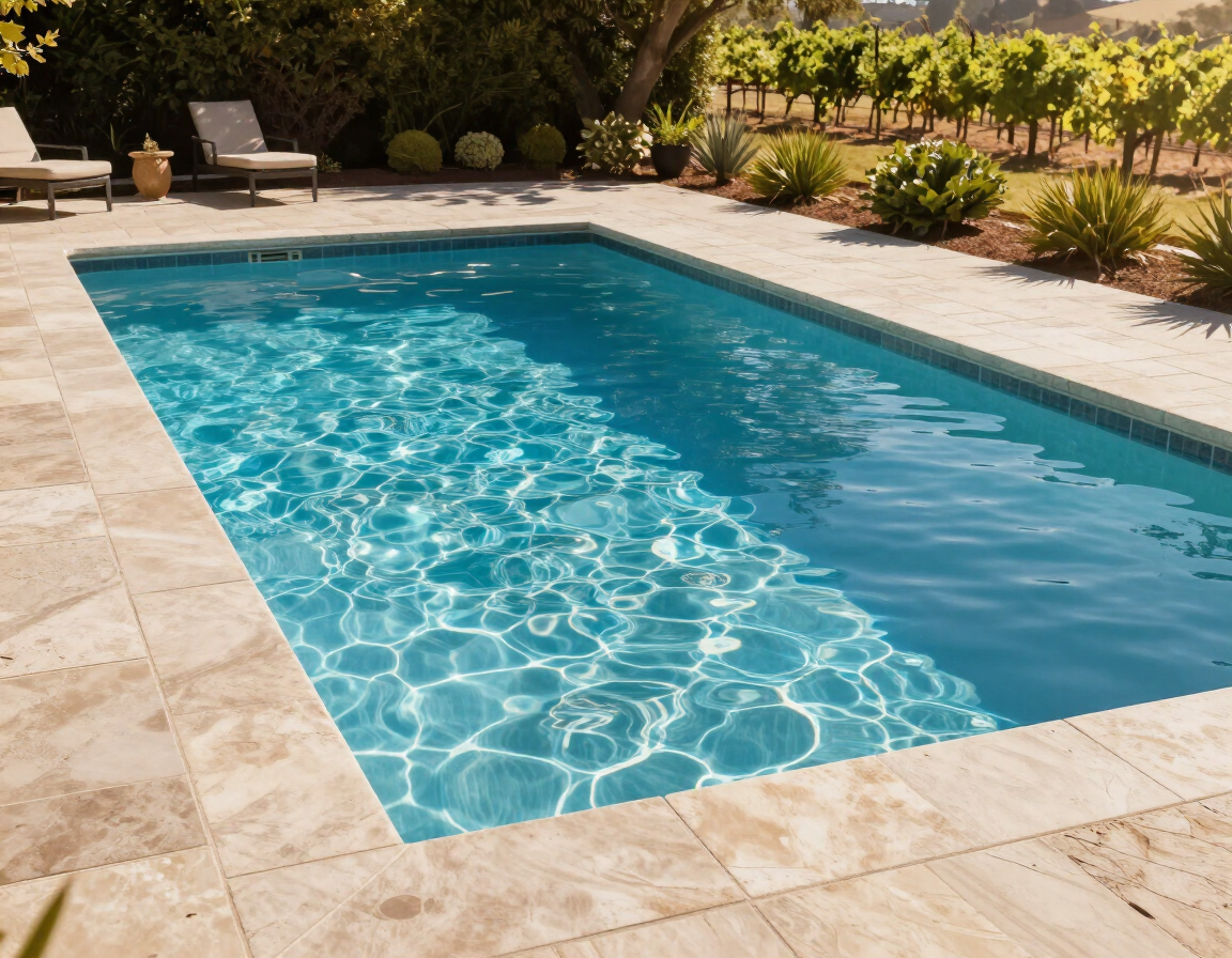Clean, clear residential pool after professional recovery service