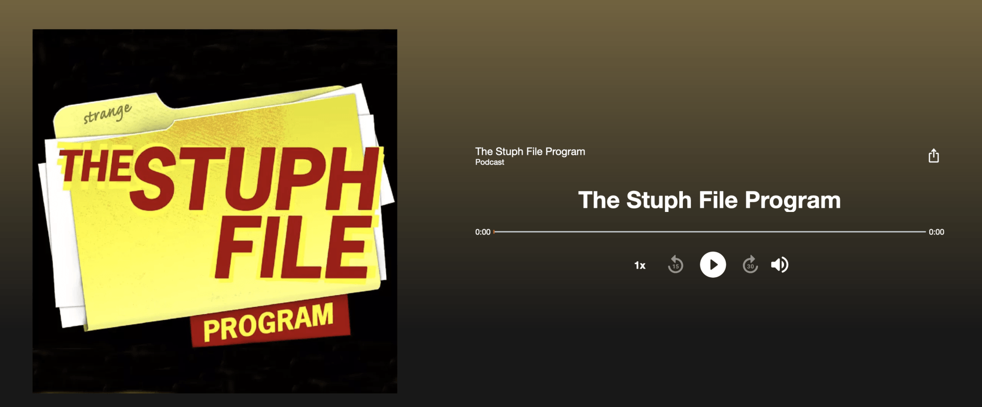 The Stuph File Program with Sean Tyler Foley