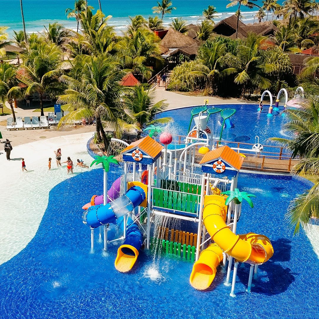 Parque aquático infantil do Enotel Porto de Galinhas, resort all inclusive em promoção no mês de setembro.