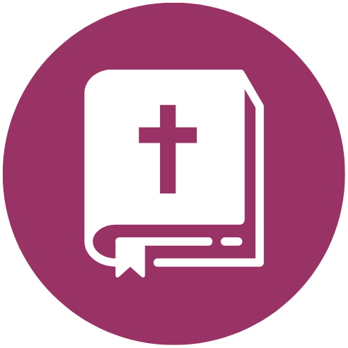 an icon of a bible with a cross on it