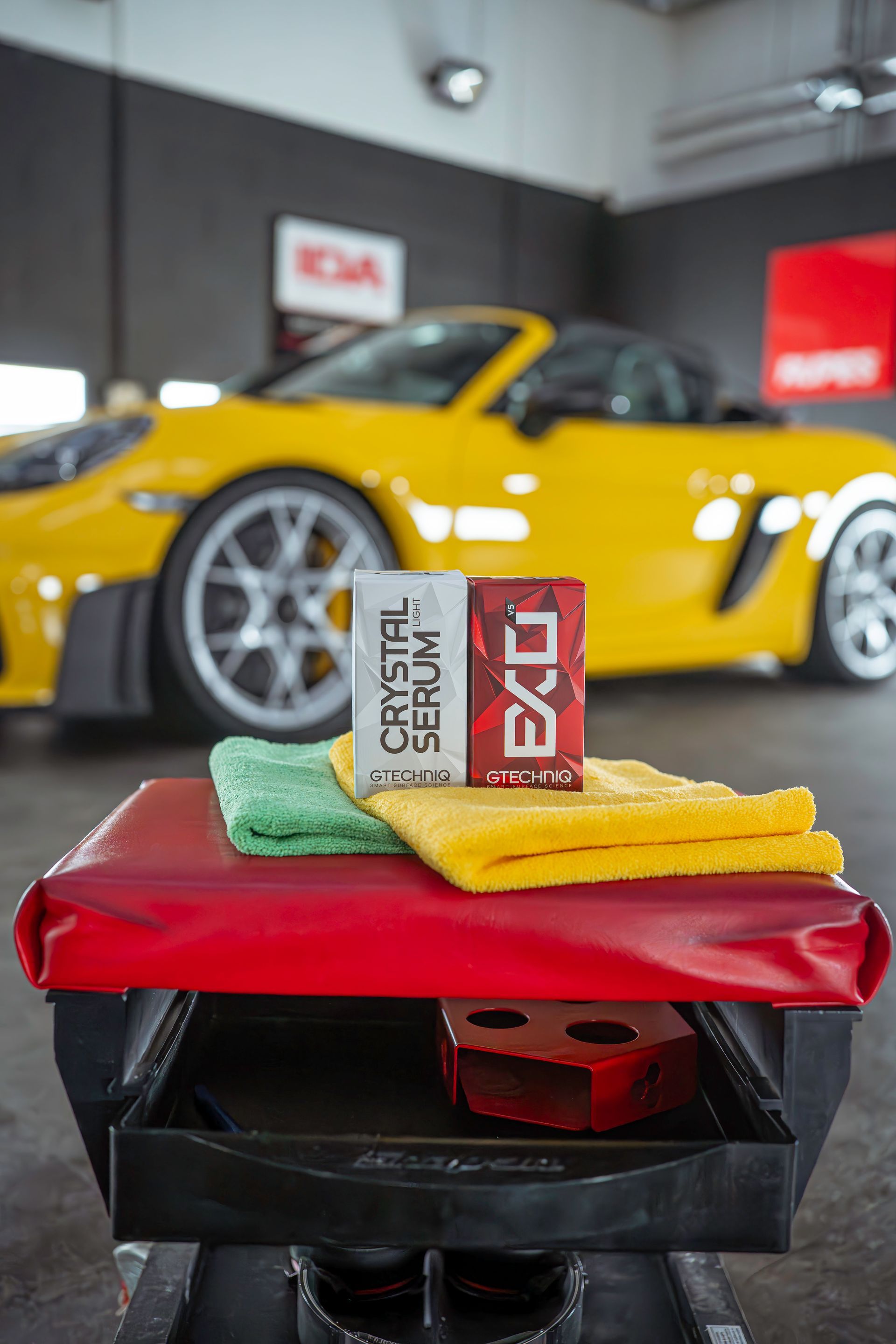 Porsche Spider RS after getting Gtechniq new car detail and Xpel PPF 
