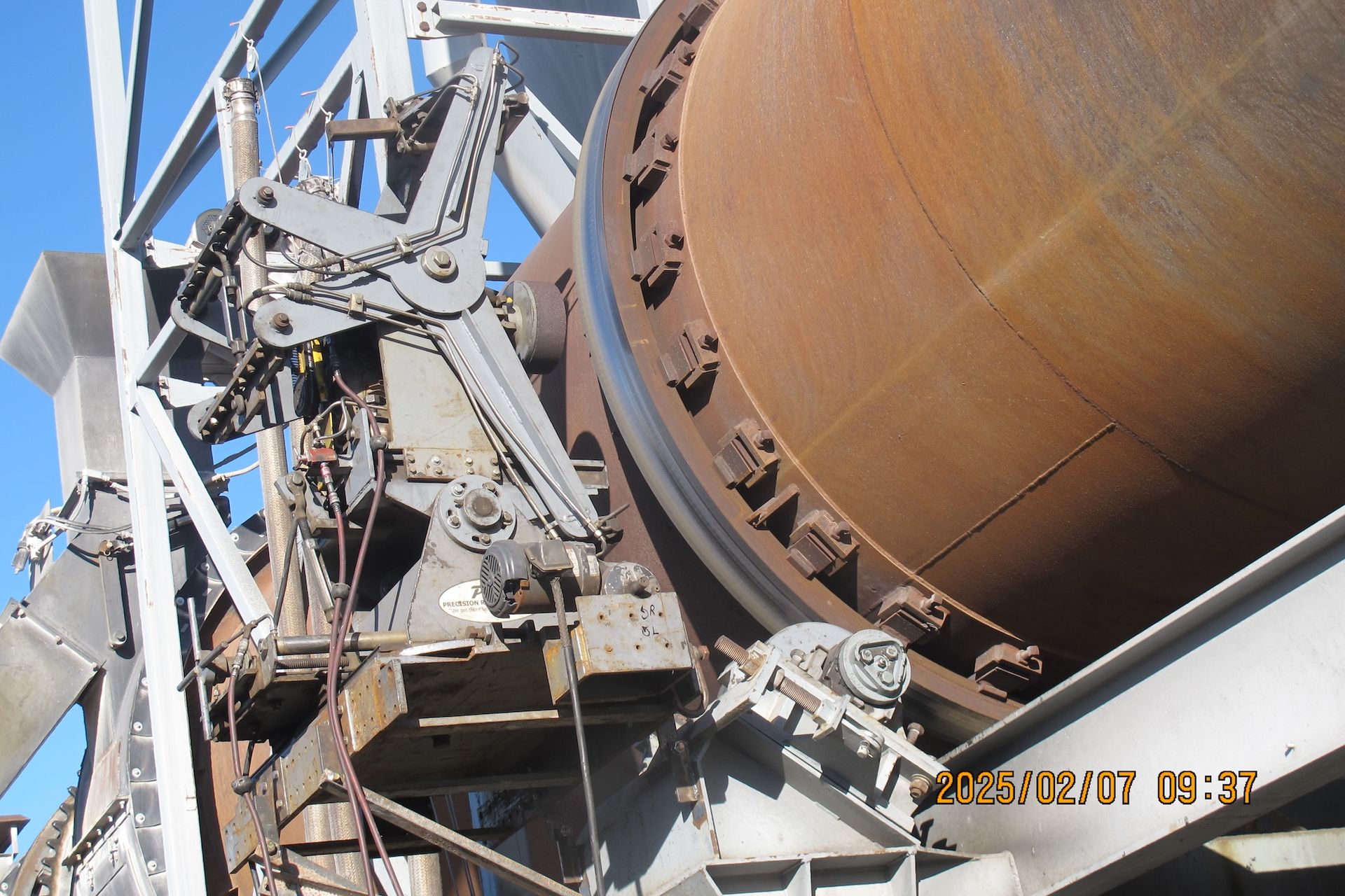 A photo of a rusty machine was taken on february 27 2013