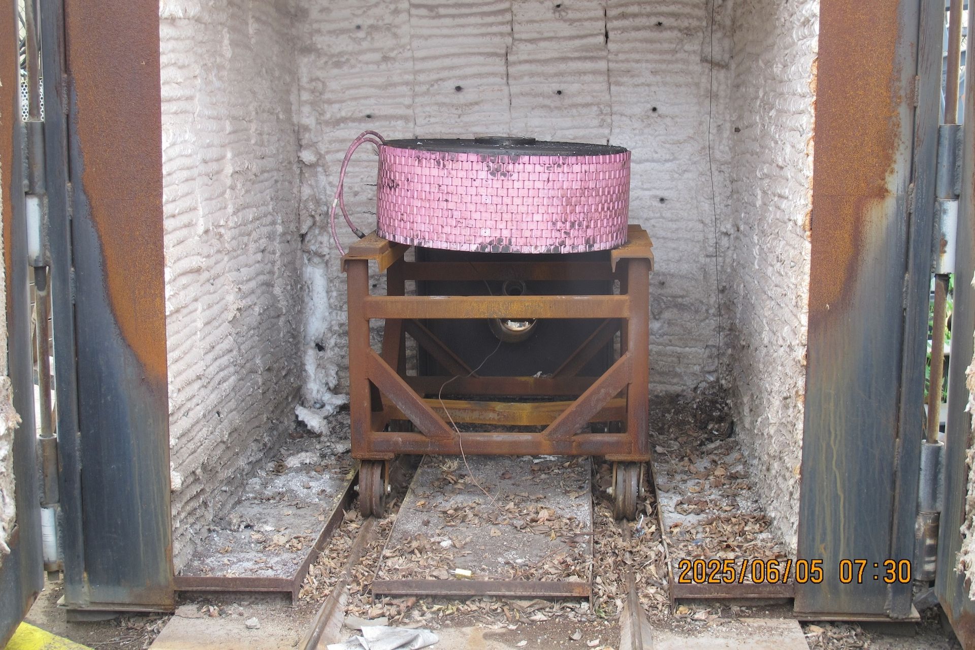 A picture of a brick oven was taken on april 24th 2013