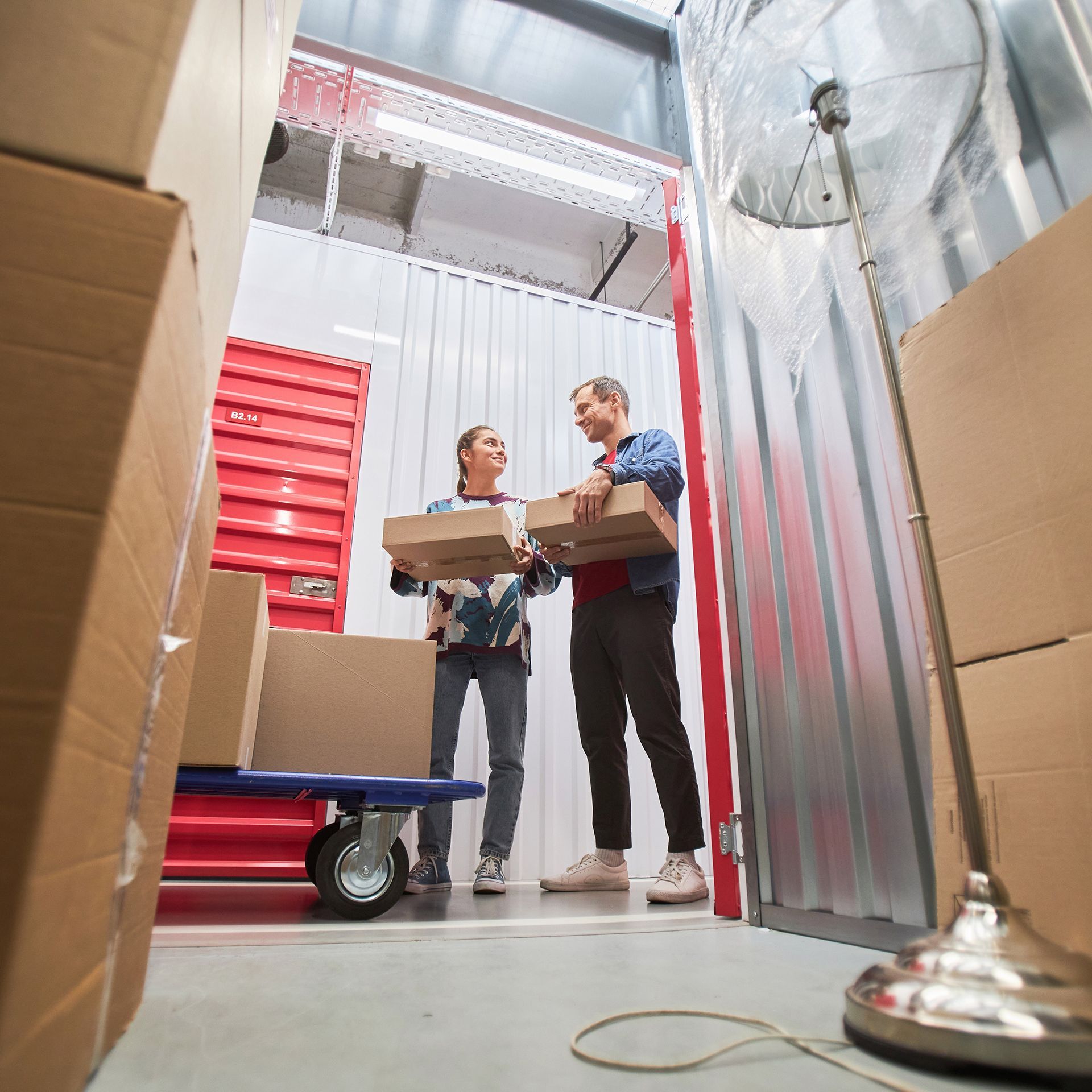 Putting Cardboard Boxes in Self Storage
