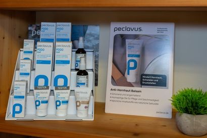 Peclavus Pflegeprodukte für Fußpflege und Hornhautbehandlung im Studio