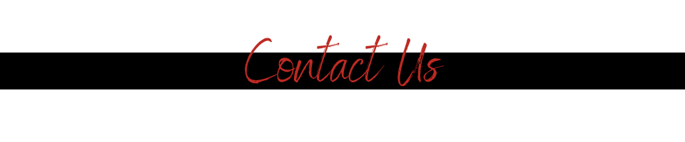 Red “Contact Us” text centered between two black horizontal lines on a white background