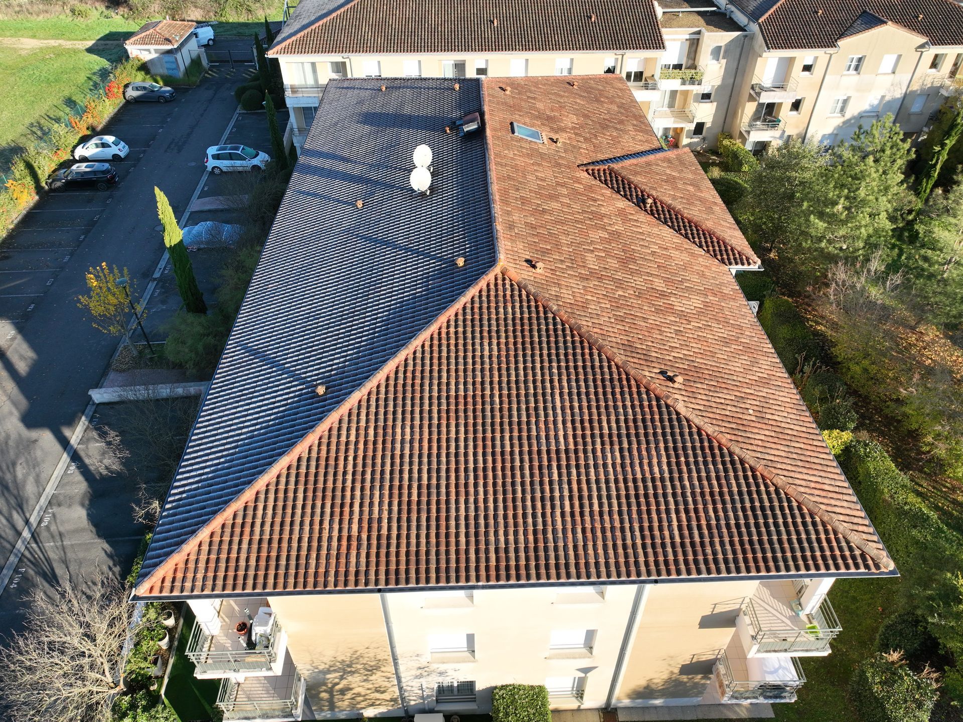 Couverture photo aérienne drone