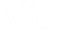 A white logo for  a company called viv