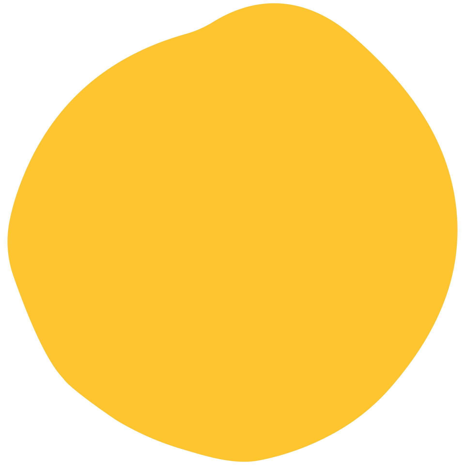 A yellow circle with a white border on a white background.