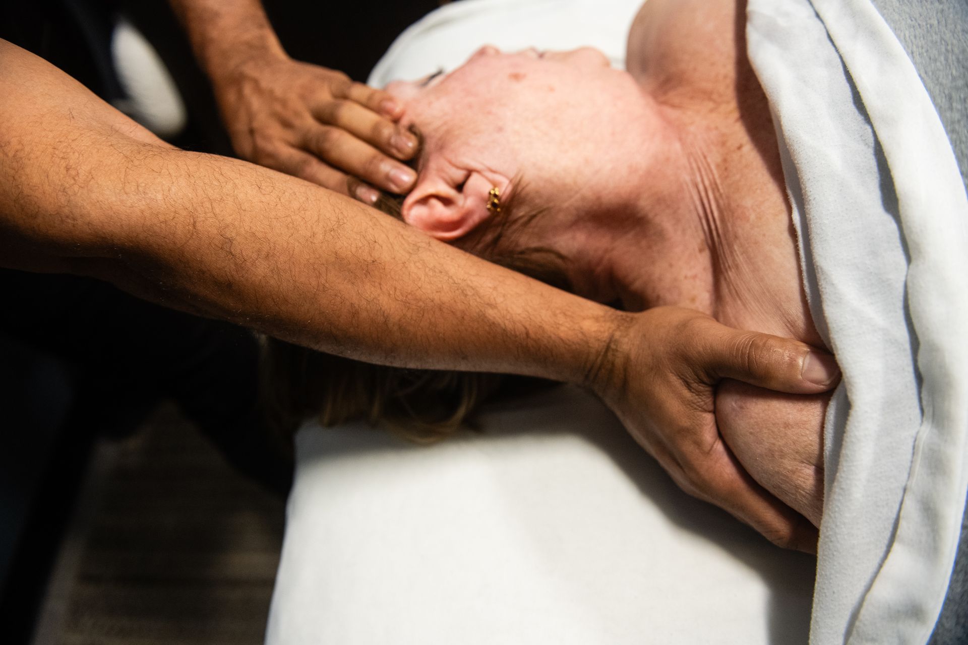 medical massage in a clinic setting at casey healing wellness