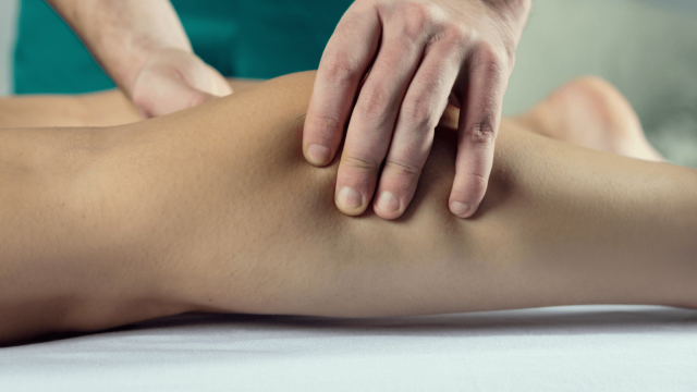 performing lymphatic drainage at casey healing wellness