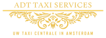 A logo for adt taxi services uw taxi centrale in amsterdam