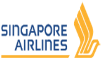 Het logo van Singapore Airlines is geel en blauw.