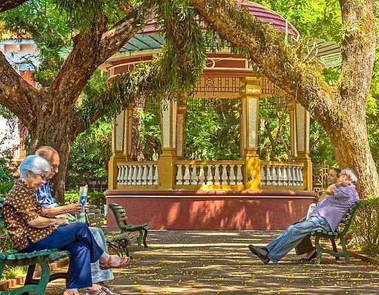 Praça Pedro Sanches em Poços de Caldas