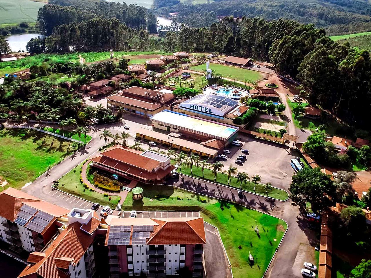 Natureza e estrutura do Hotel Fazenda Poços de Caldas