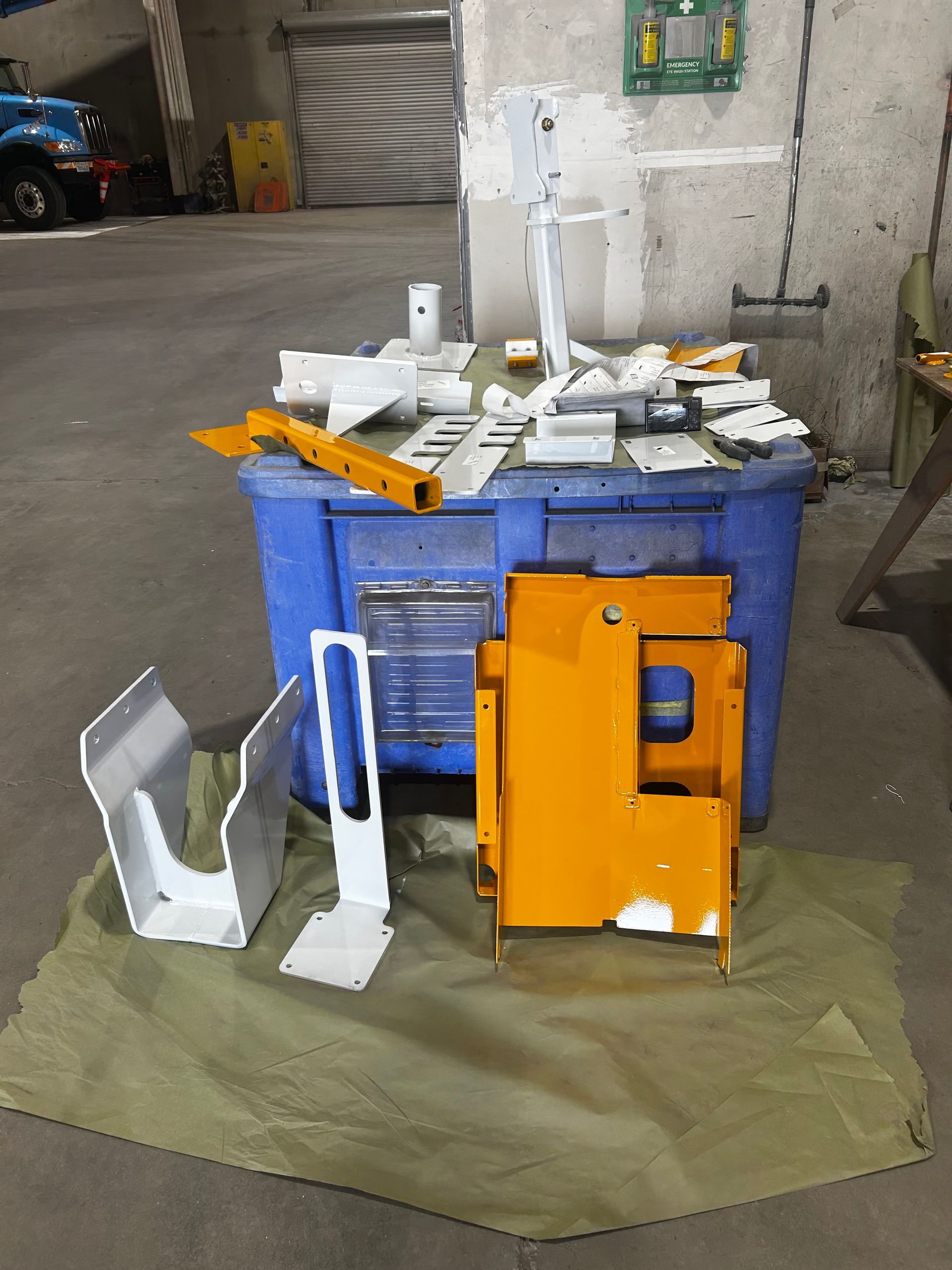 Every part is catalogued and prepped before it ever sees the booth — process is what makes a finish last.