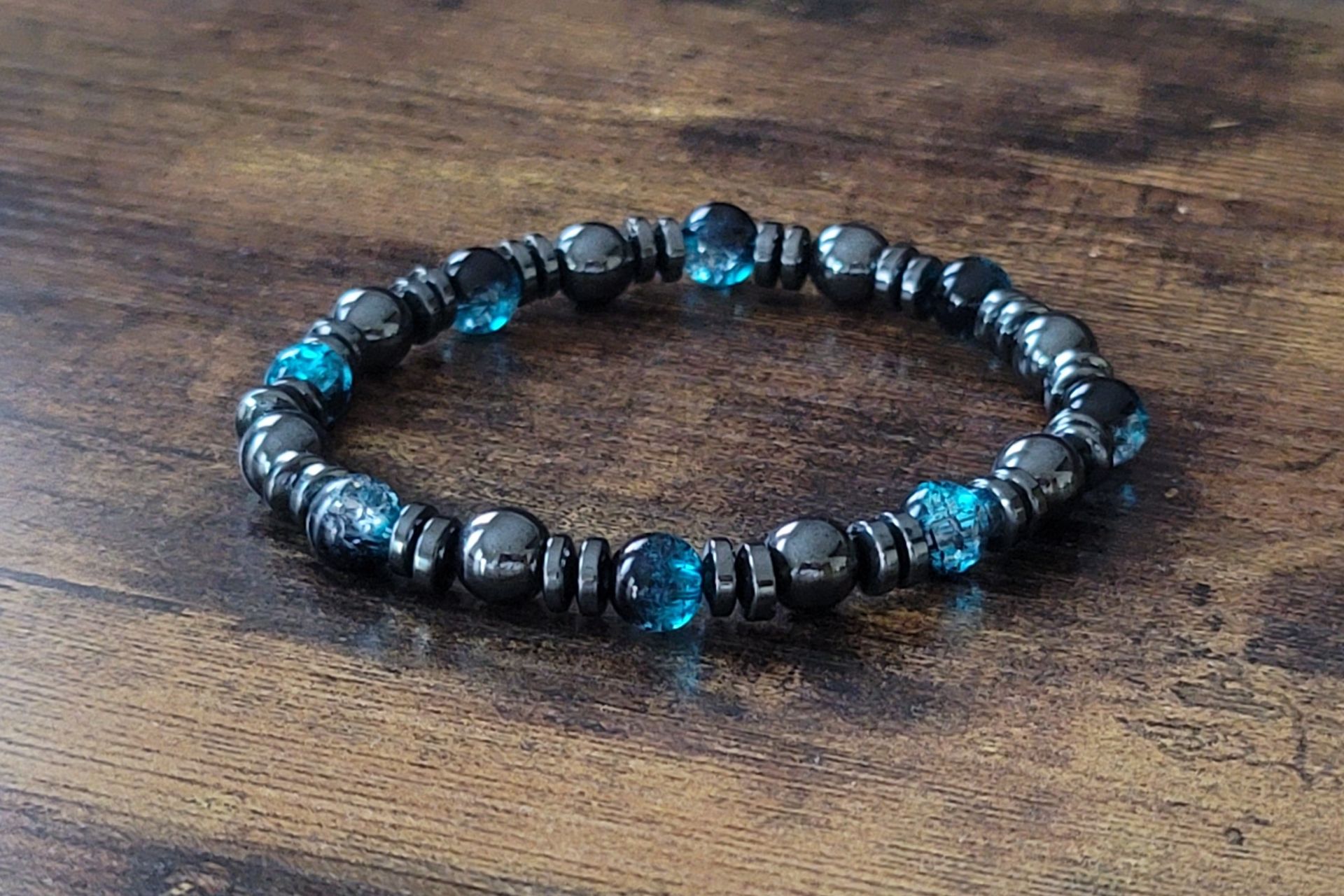 Hematite Men’s Galaxy Bracelet by TasTas – African-Inspired Artisan Jewelry