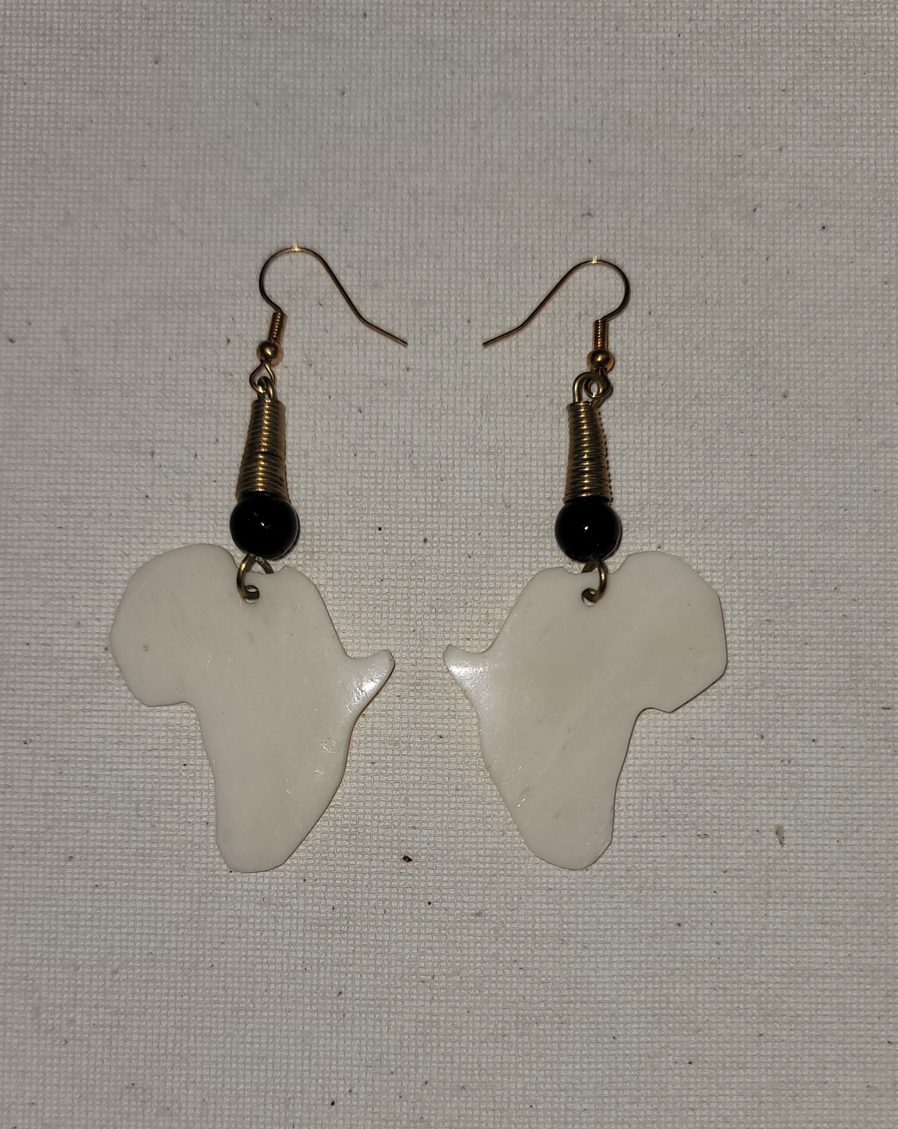Ankole Horn Africa Continent Earrings – Hand-Carved Natural Jewelry