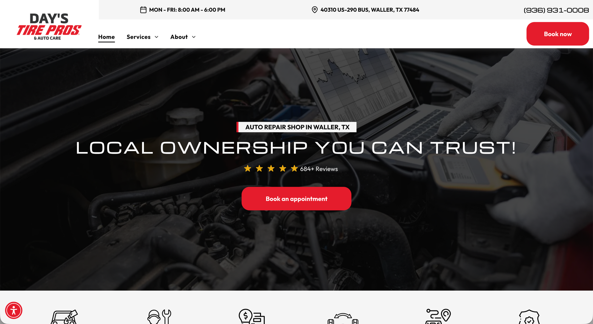 Day's Tire Pros & Auto Care cover
