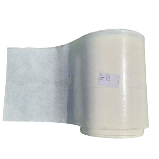 A roll of toilet paper is sitting on top of a white container.