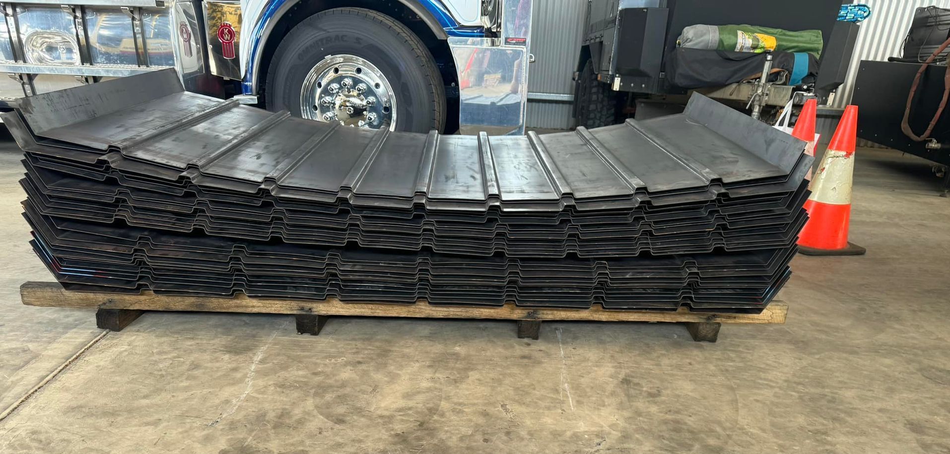 A pile of fabricated items— Deveigne Fabrications In Brocklehurst, NSW