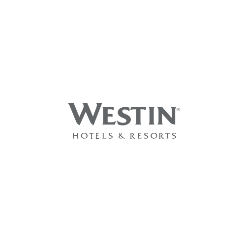 Westin Hotels & Resorts logo in gray, text on white background.