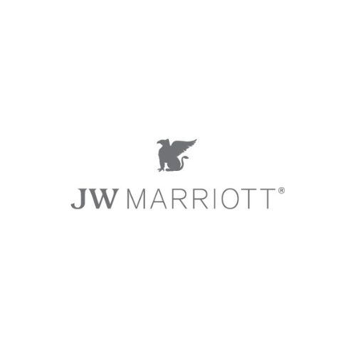 JW Marriott logo with a stylized griffin icon.
