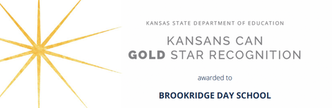 A kansas state department of education gold star recognition brookridge day school