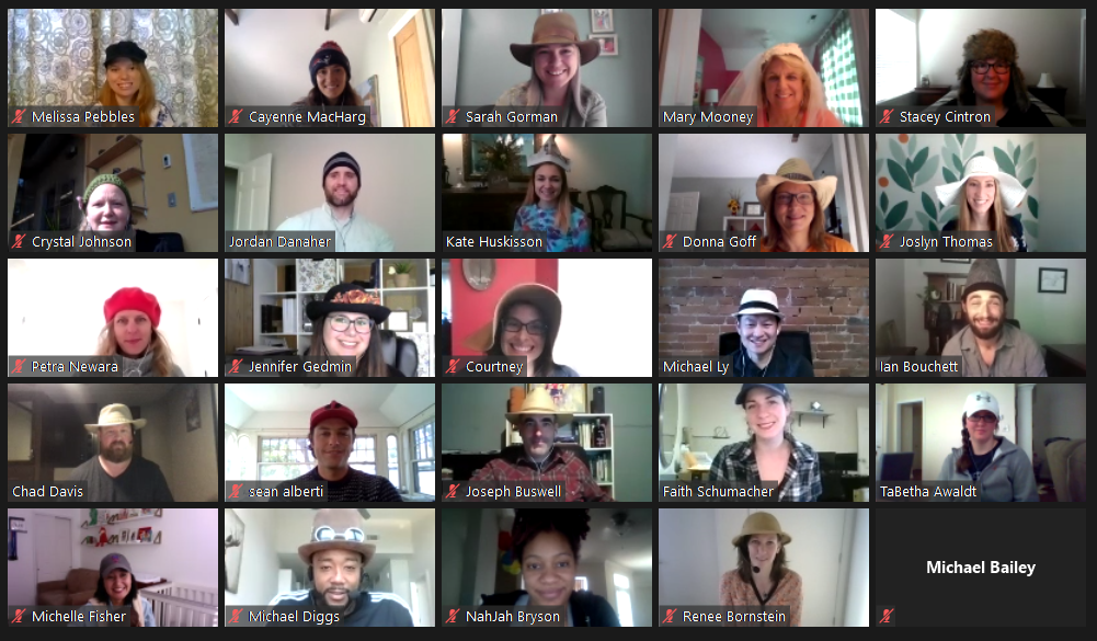 Virtual Staff Retreat Hat Day