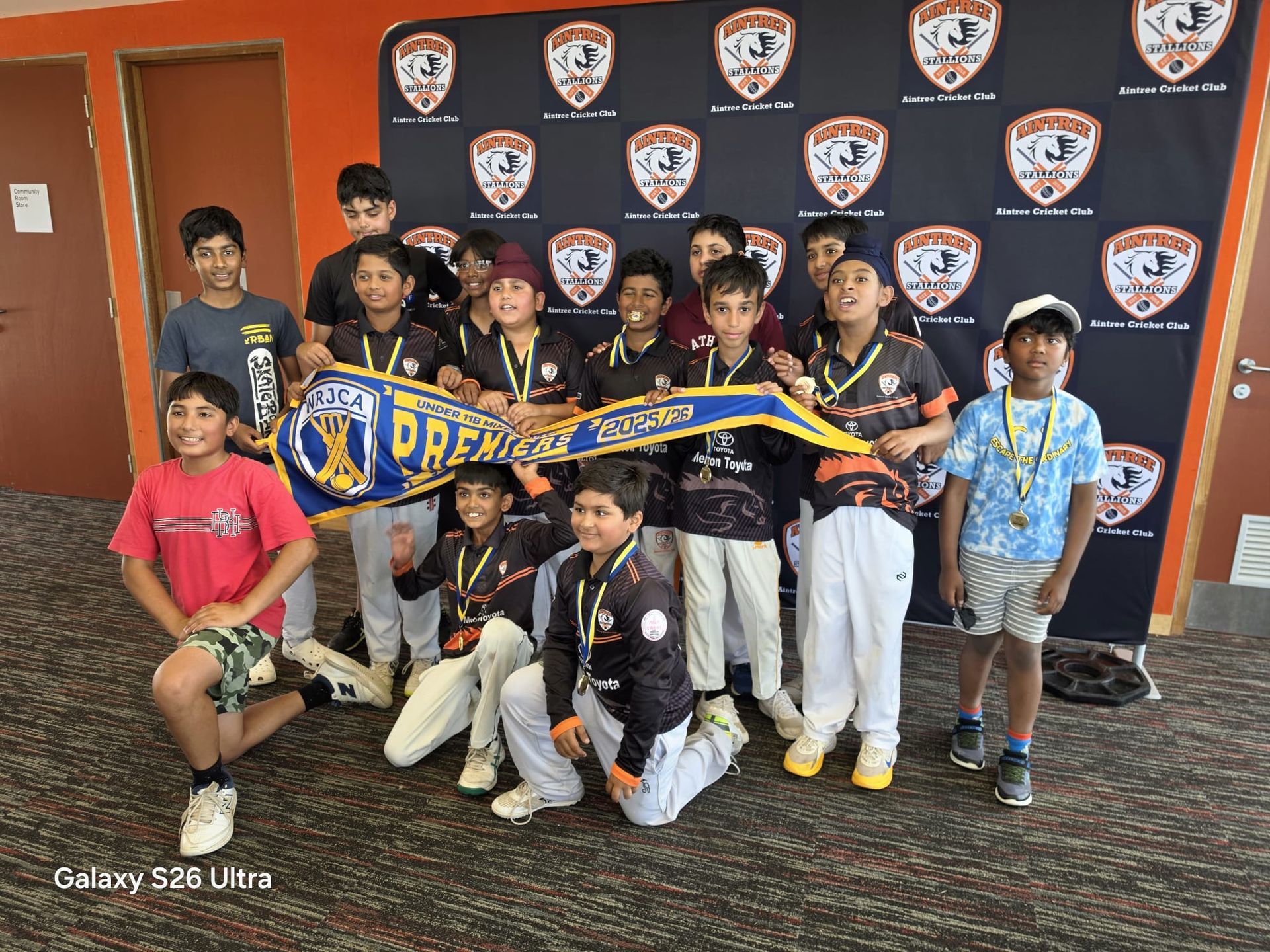 U11B team winners