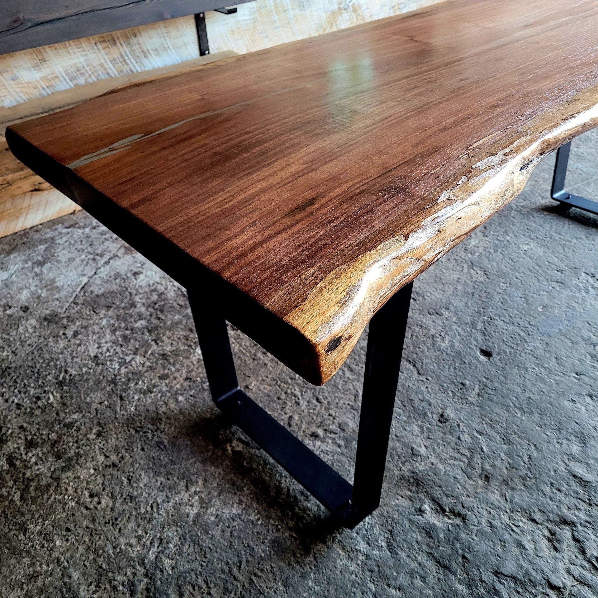 black walnut live edge table