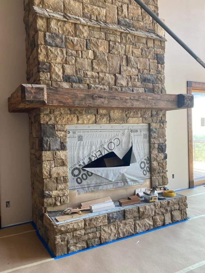 Rustic Fireplace Mantel
