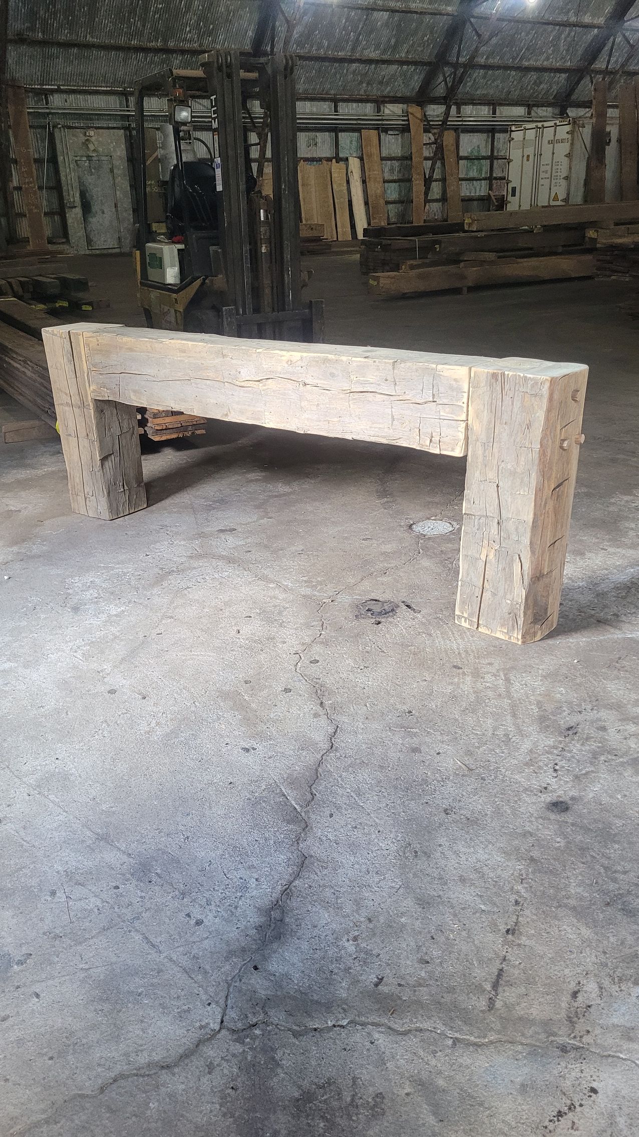 Hand Hewn Beam Table
