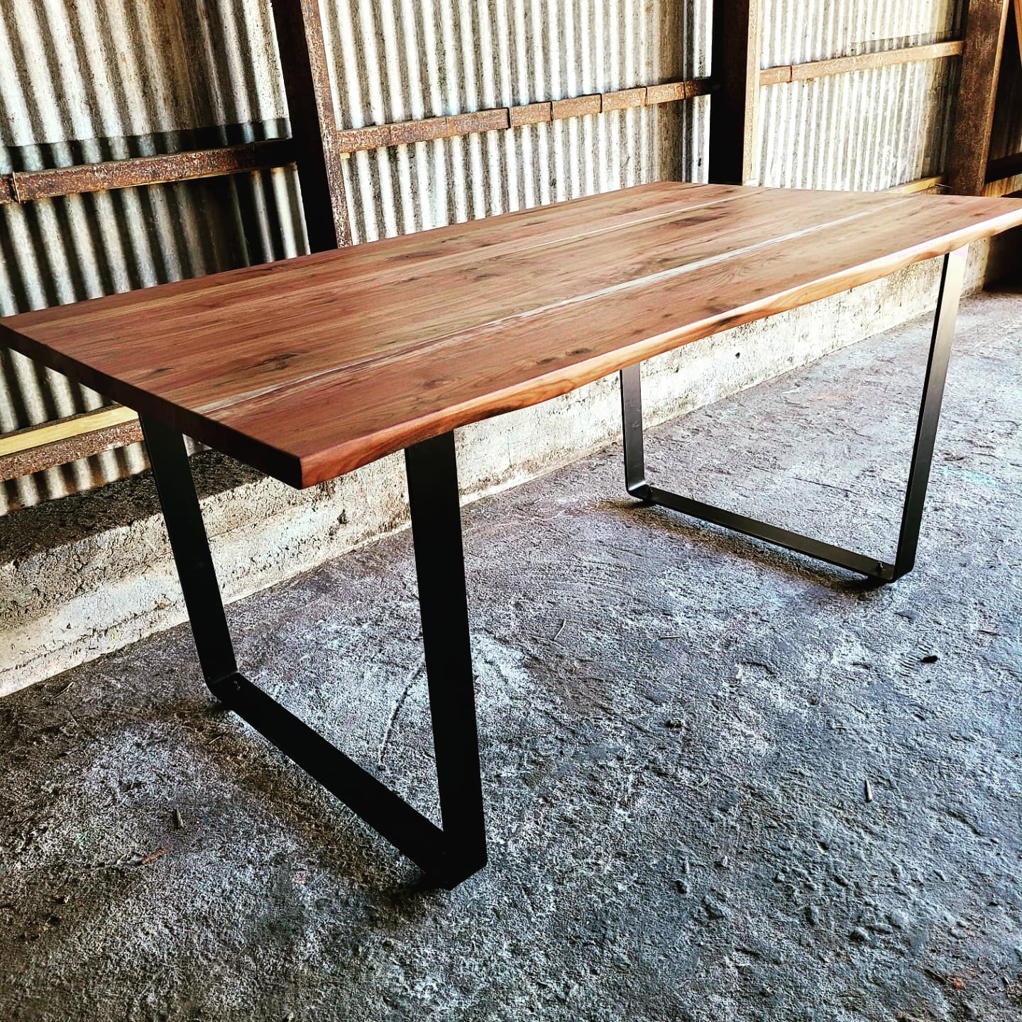 black walnut live edge table