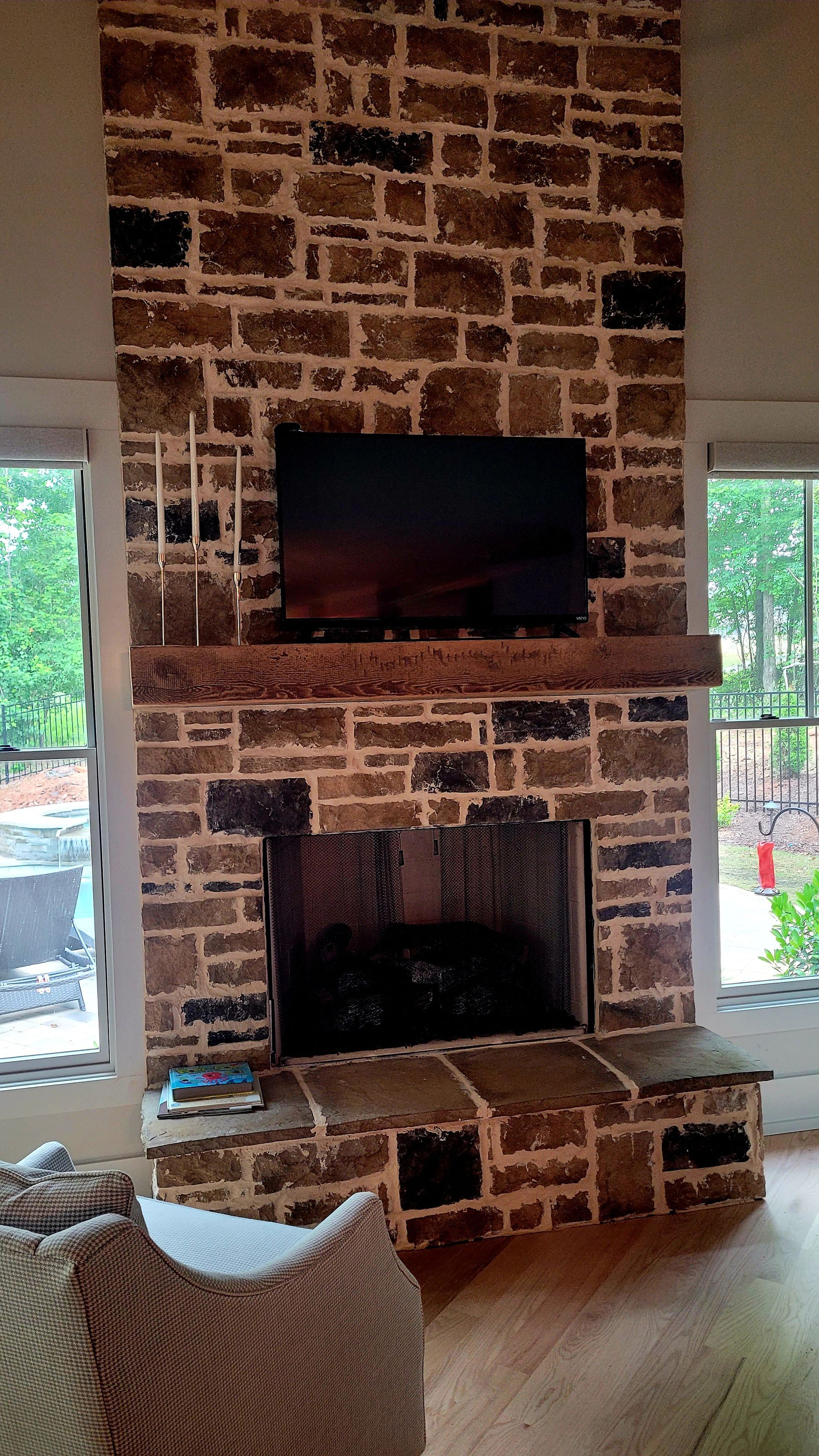 Pine Mantel