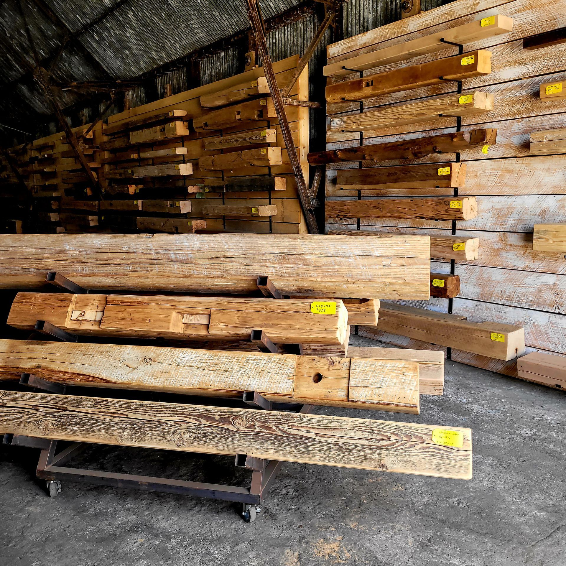 Hand Hewn Mantel